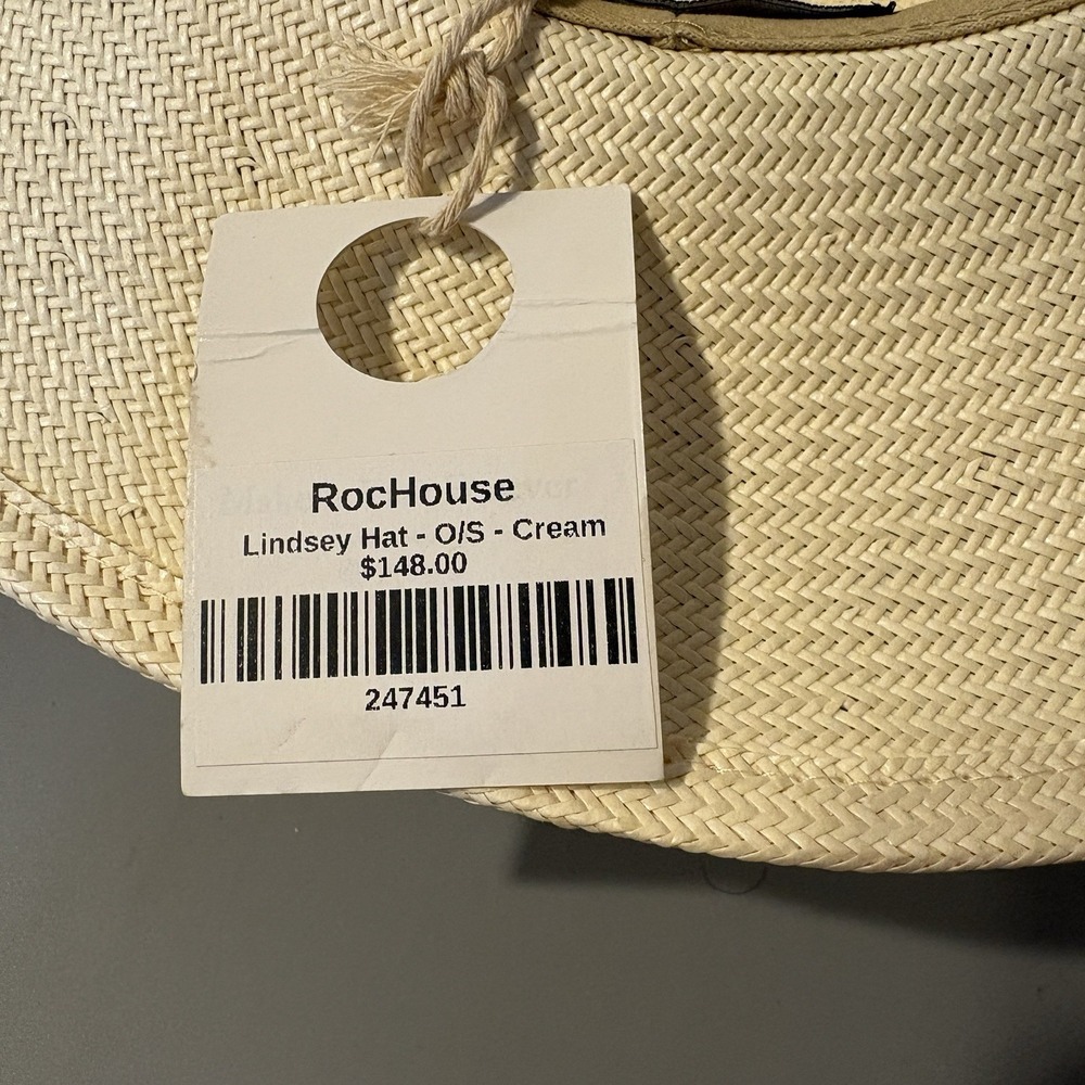 NEW Wyeth Straw Hat Lindsey Leather Hat Band Adjustable Band ($148 Retail) - Picture 11 of 11